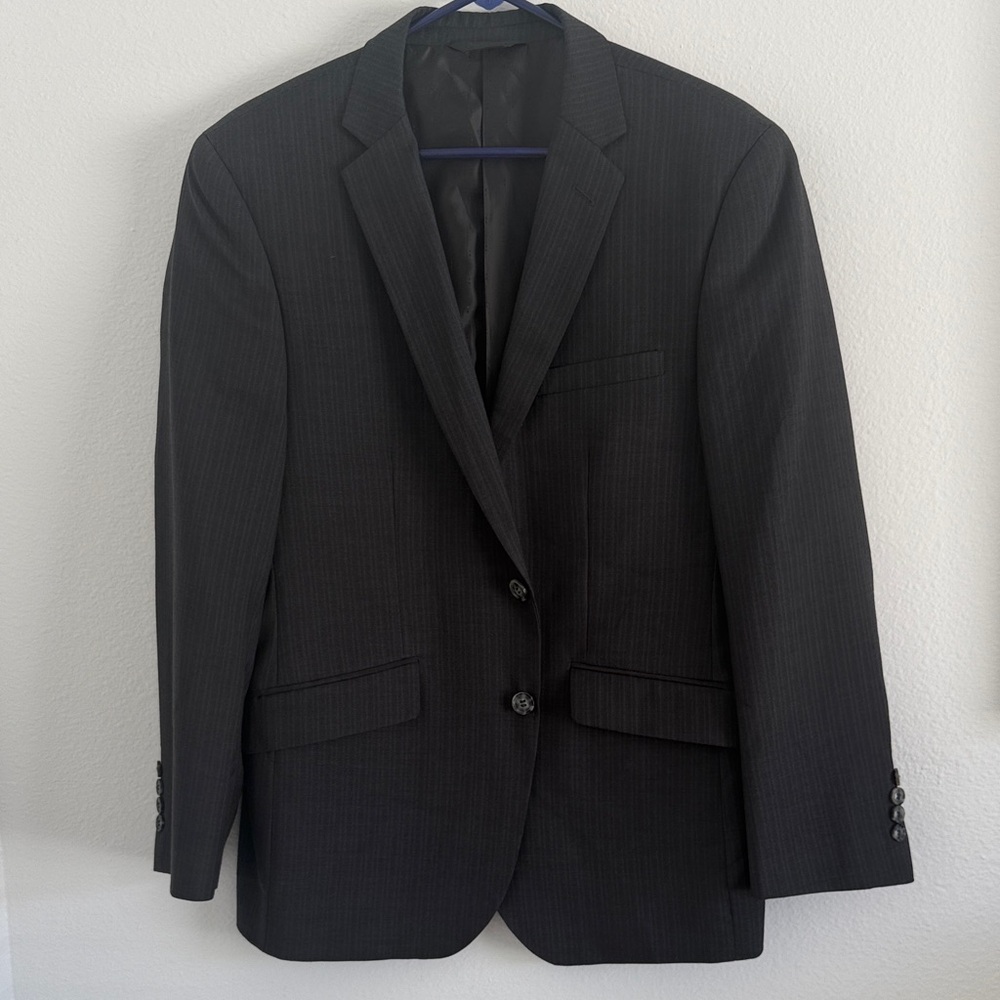 Elegant Charcoal Men's Blazer